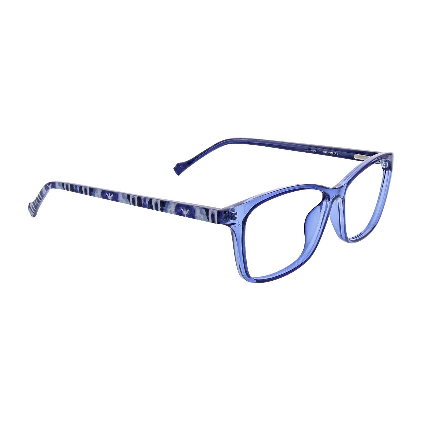 Vera Bradley Women's Alessandra Rectangular Reading Glasses +1.00 to +3.50 Strength - Stylish Lightweight Eyewear for Reading, Working & Computer Use