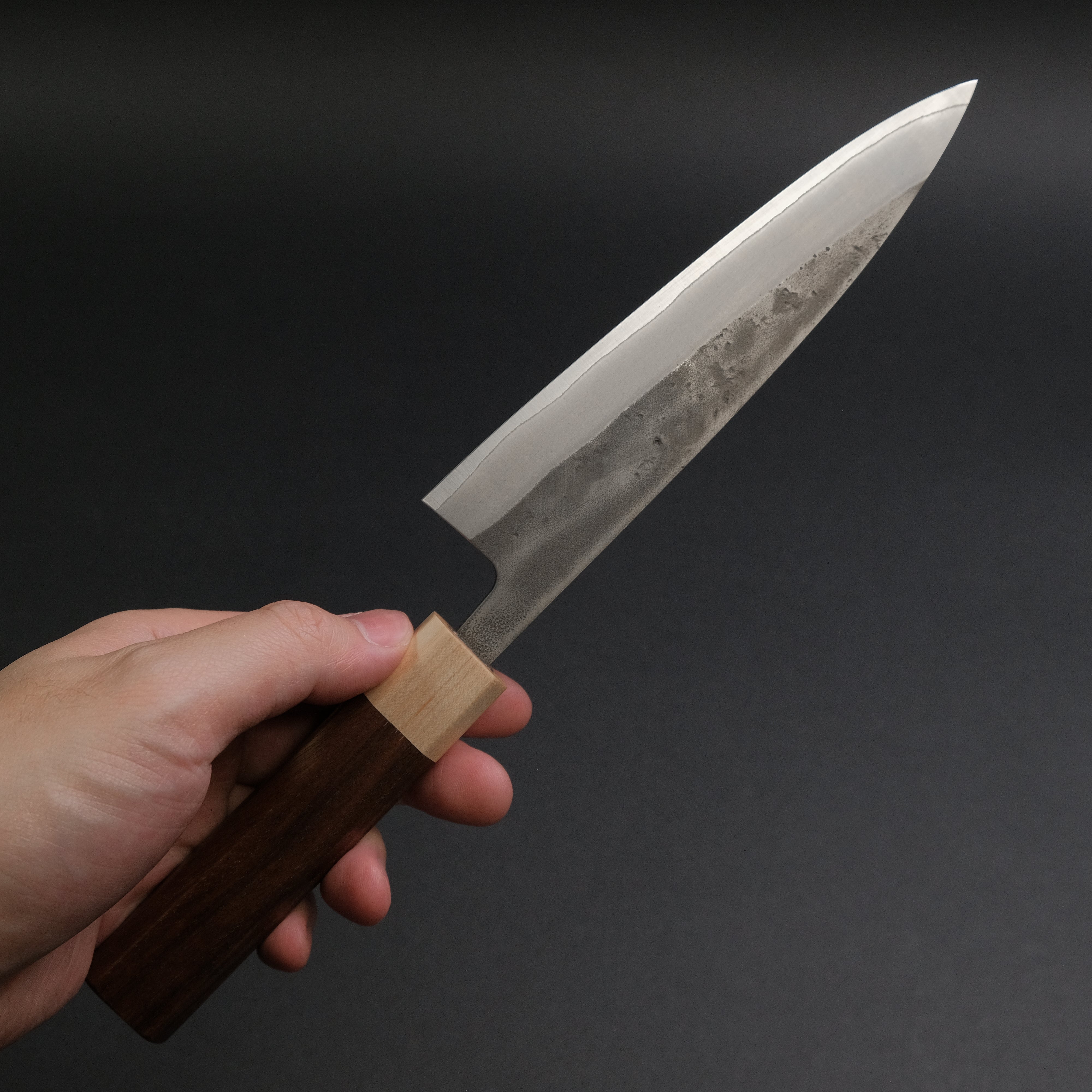 Hitohira TD SLD Nashiji Petty Knife 150mm - Japanese Stainless Steel Blade with Walnut Handle - Perfect for Slicing Fruits, Vegetables & Small Kitchen Tasks