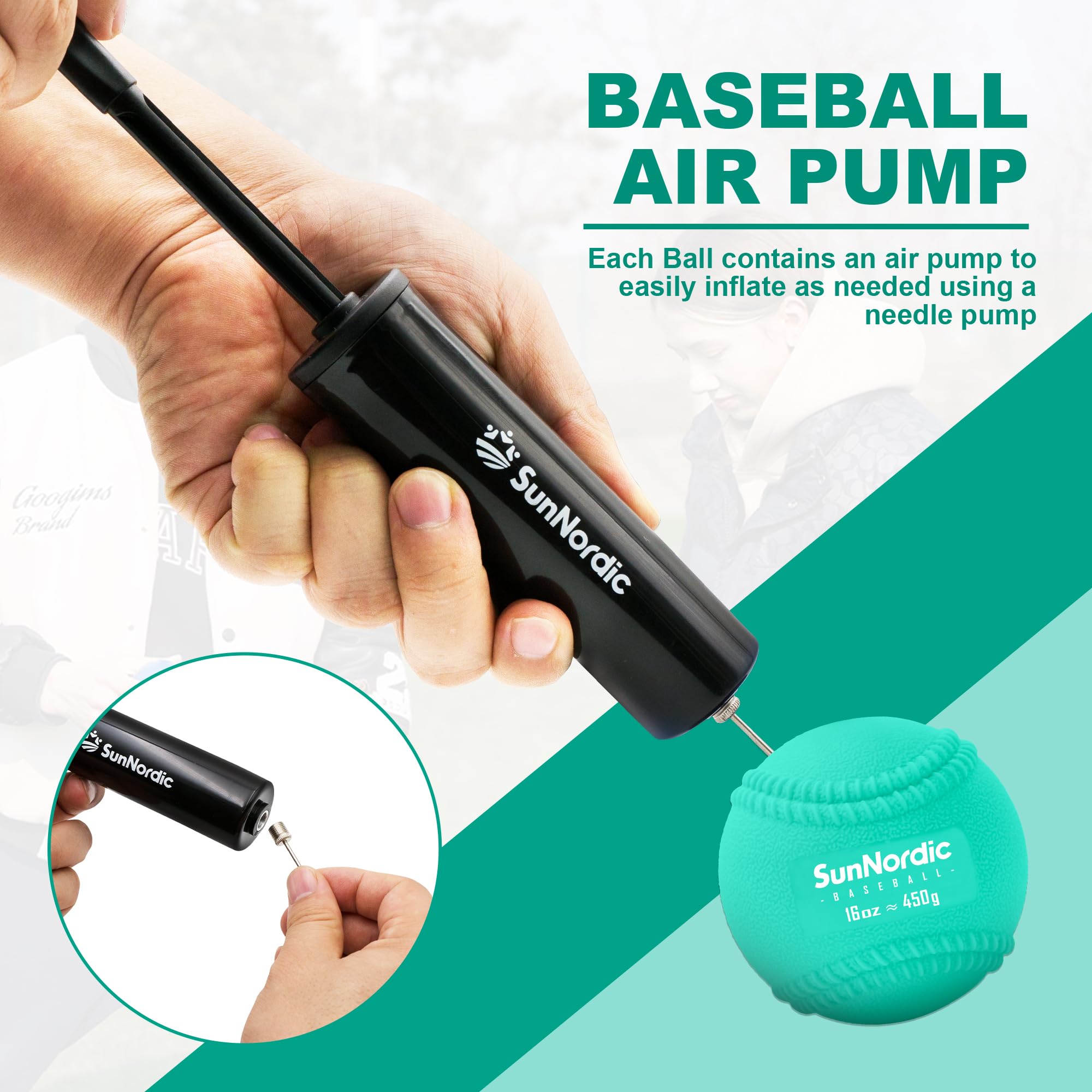 9 Pack Weighted Baseballs (16 oz) - Professional Hitting & Pitching Training Balls for Power Development - Perfect for Baseball Practice, Batting Drills & Strength Training - Suitable for All Skill Levels from Beginners to Pros