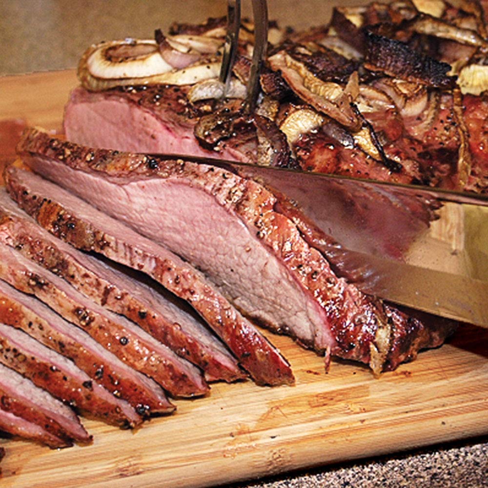 Premium Nebraska Star Beef Brisket Flat Cut - USDA Choice, Tender & Juicy for BBQ, Smoking & Slow Cooking - Perfect for Family Gatherings & Backyard Grilling