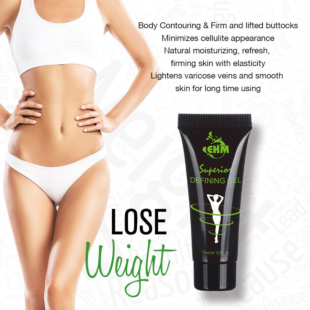EHM Ultimate Defining Body Gel Applicator - Firming & Toning Lipo Gel Cream for Body Contouring | Effective for Cellulite Reduction & Skin Tightening | Perfect for Post-Workout Recovery & Special Occasion Prep