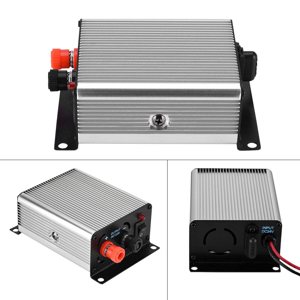 Portable Mini 24V to 13.8V DC Switching Power Supply Converter for Two-Way Radio - Ideal for Ham Radio, CB Radio & Emergency Communication Equipment