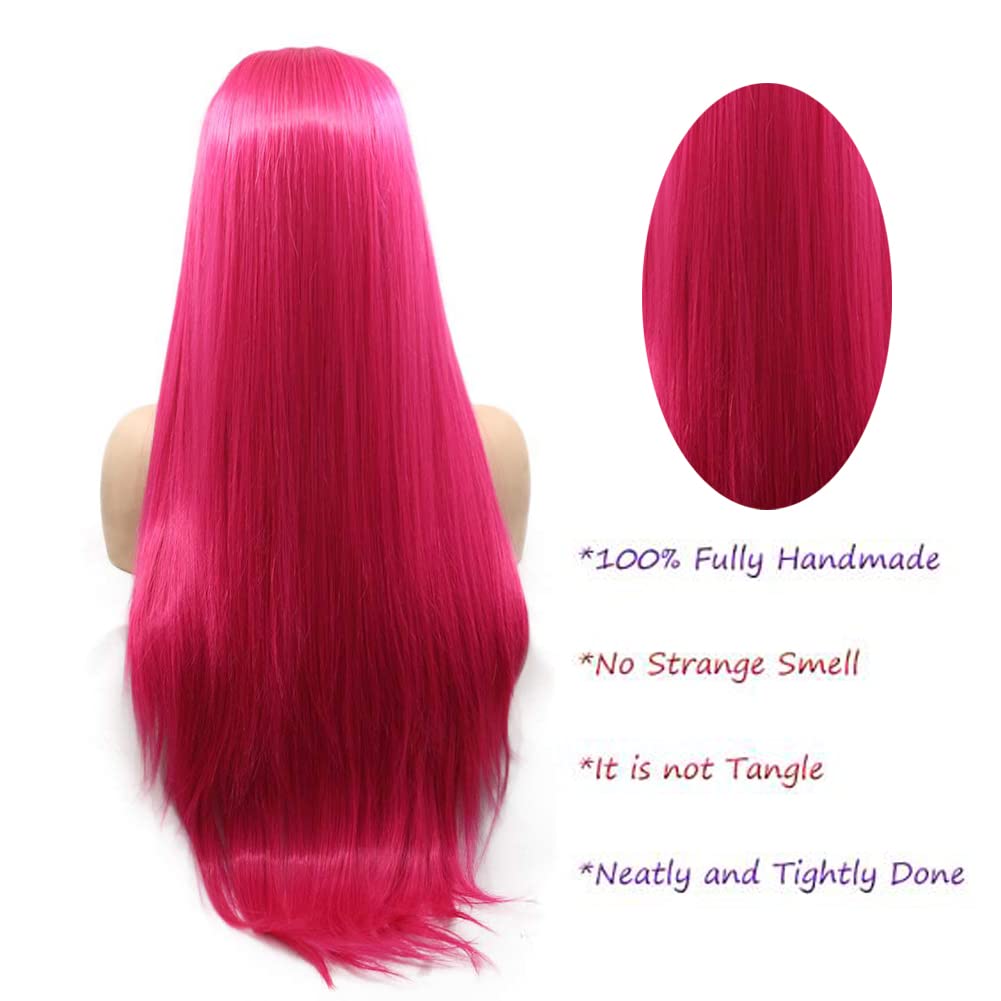 Kalisa Rose Red Lace Front Wigs for Women - 24