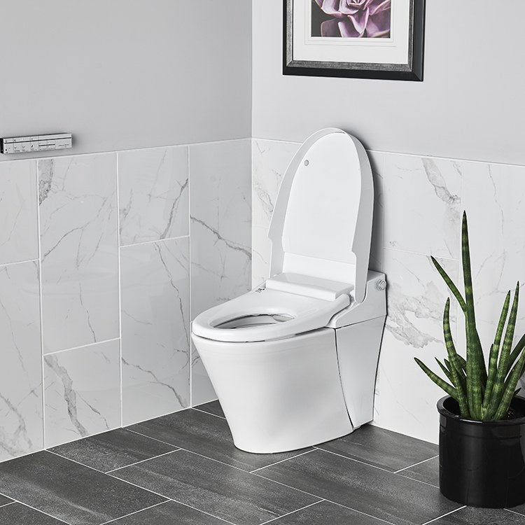 Advanced Clean 100 SpaLet One Piece Bidet Toilet - Smart Bidet Seat with Warm Water Wash, Air Dry & Heated Seat - Perfect for Modern Bathrooms & Luxury Home Upgrades