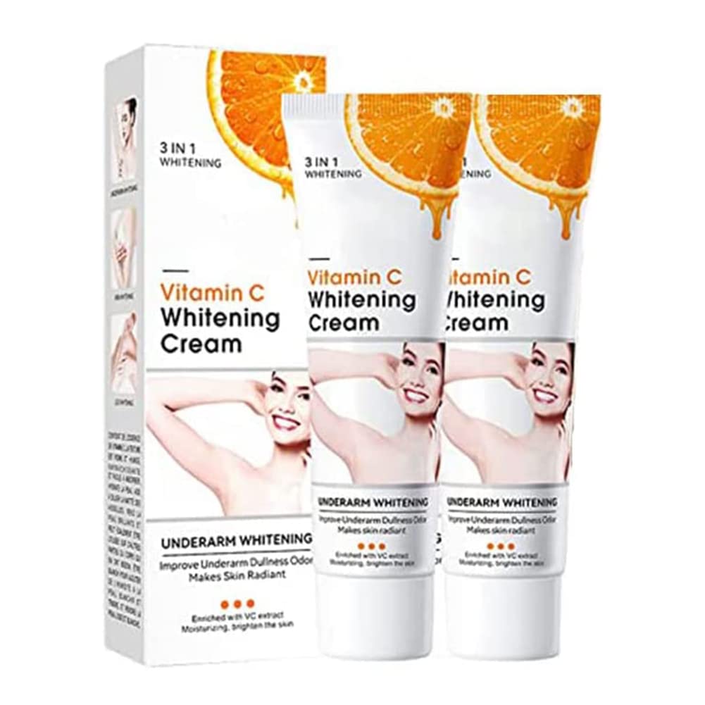 2PCS Collagen Milk Brightening Cream - Whitening Cream for Underarms, Dark Spots & Skin Lightening - Perfect for Daily Skincare & Night Use