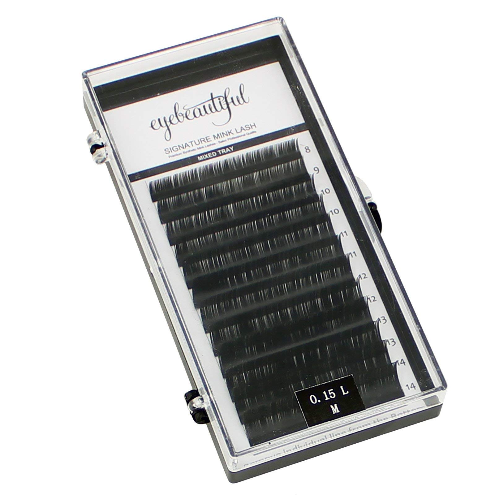 Premium MINK Individual Lashes .15mm - Mixed L Curl for Natural Volume - Professional Eyelash Extensions for Daily Wear & Special Occasions