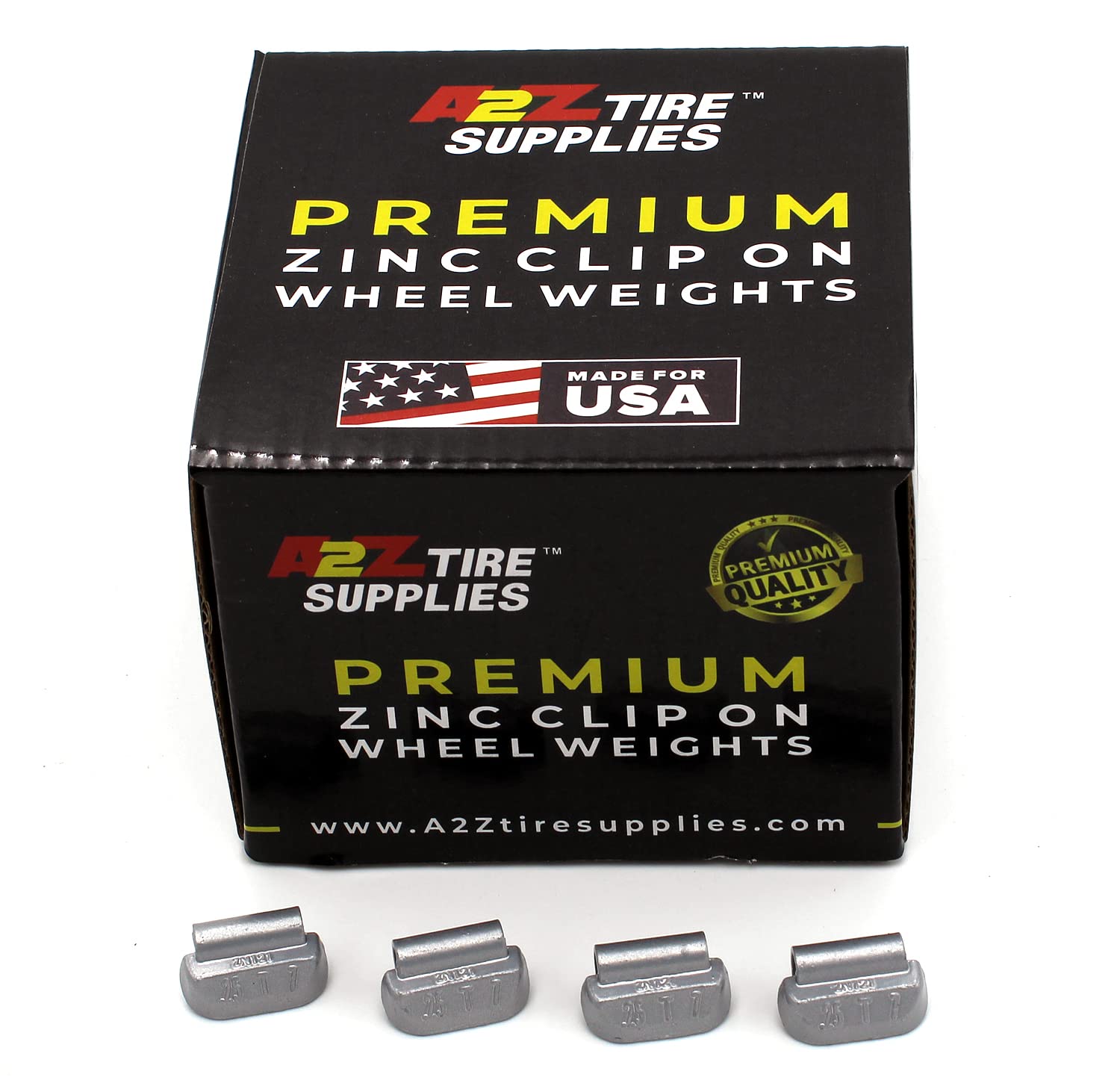T Series Zinc Coated Hammer-On Wheel Weights (0.25oz, 100-Piece Box) - Perfect for Auto Wheel Balancing & Tire Alignment
