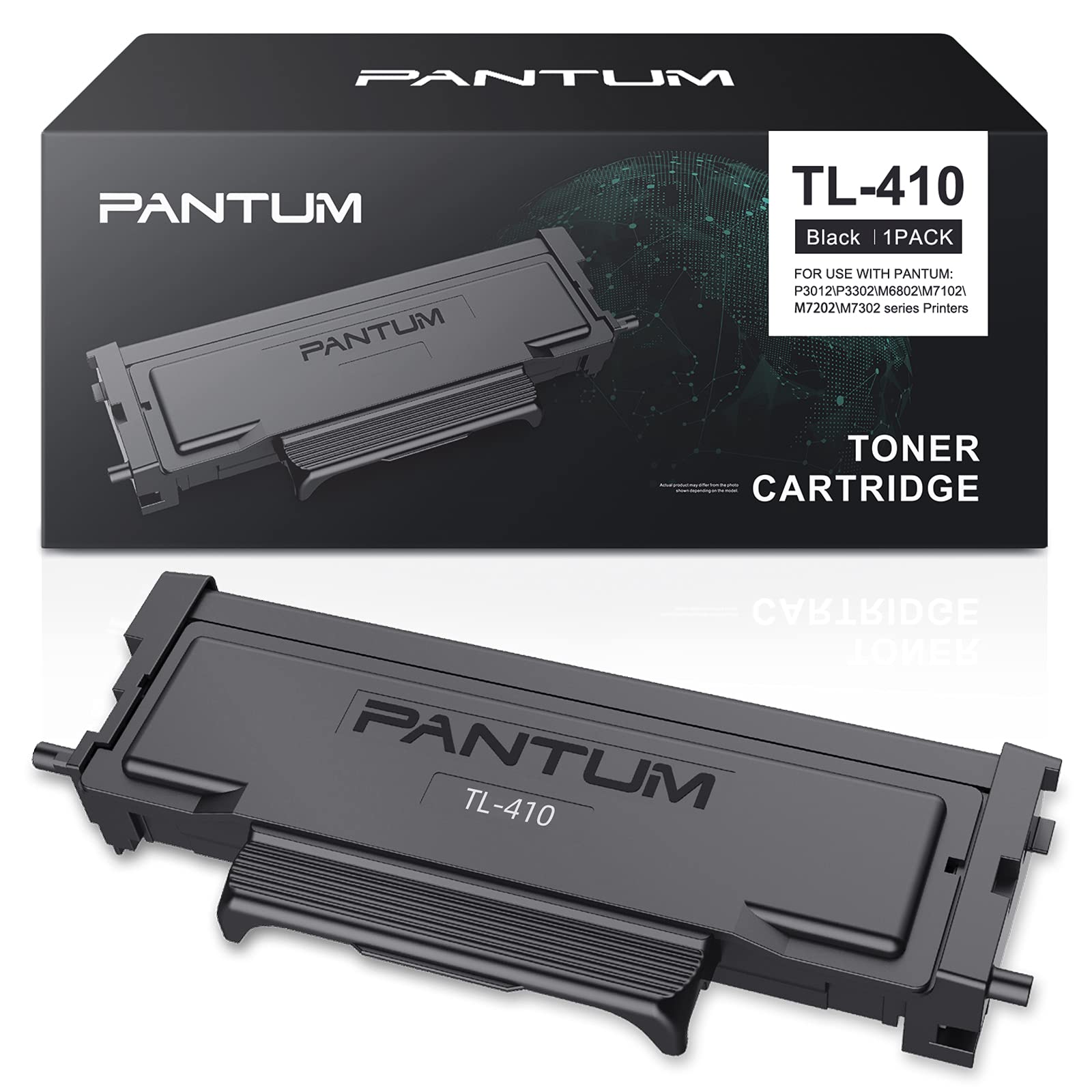 Pantun TL-410 Black Toner Cartridge - Compatible with M7102 & P3302 Series Printers | High Yield 1500 Pages | Ideal for Office & Home Printing Needs