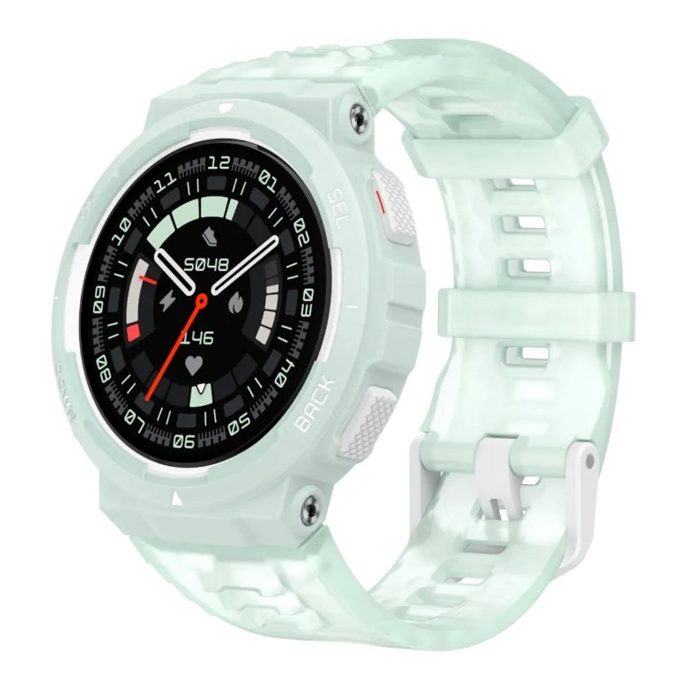 Amazfit A2212 Active Edge Smartwatch - Mint Green | Fitness Tracker with Heart Rate Monitor, Sleep Tracking & Waterproof Design | Perfect for Running, Swimming & Outdoor Activities