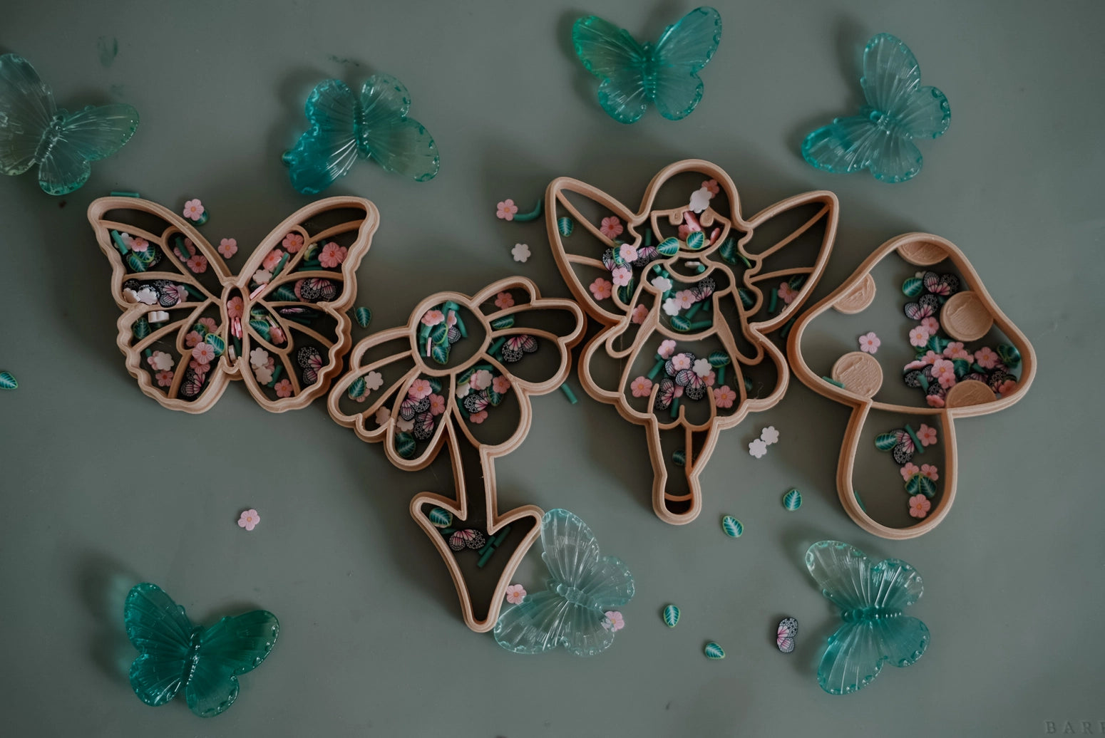 Eco-Friendly Fairy Fun Playdough Sensory Play Cutter Set for Kids - Creative Arts & Crafts, Early Learning, and Sensory Development Activities