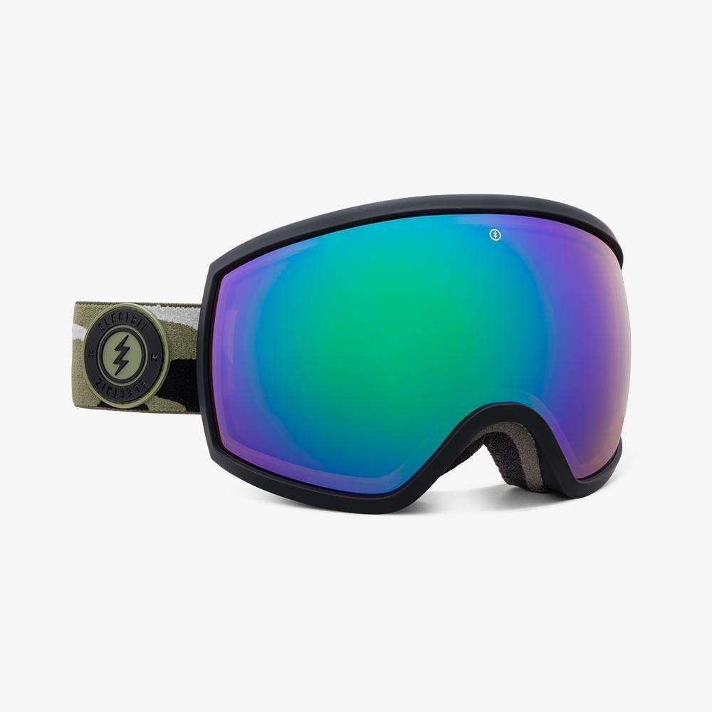 Electric Egg Snowboard Goggles - Anti-Fog UV Protection Lens, Camo/Brose/Green Chrome - Perfect for Skiing, Snowboarding & Winter Sports