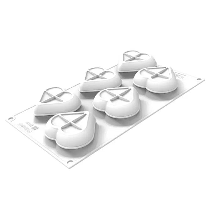 HEARTIX 85 Silicone Mold & Cutter Set for Baking - Heart-Shaped Cake, Cookie, Chocolate, Soap Making DIY Crafts - Perfect for Valentine's Day, Weddings & Home Baking