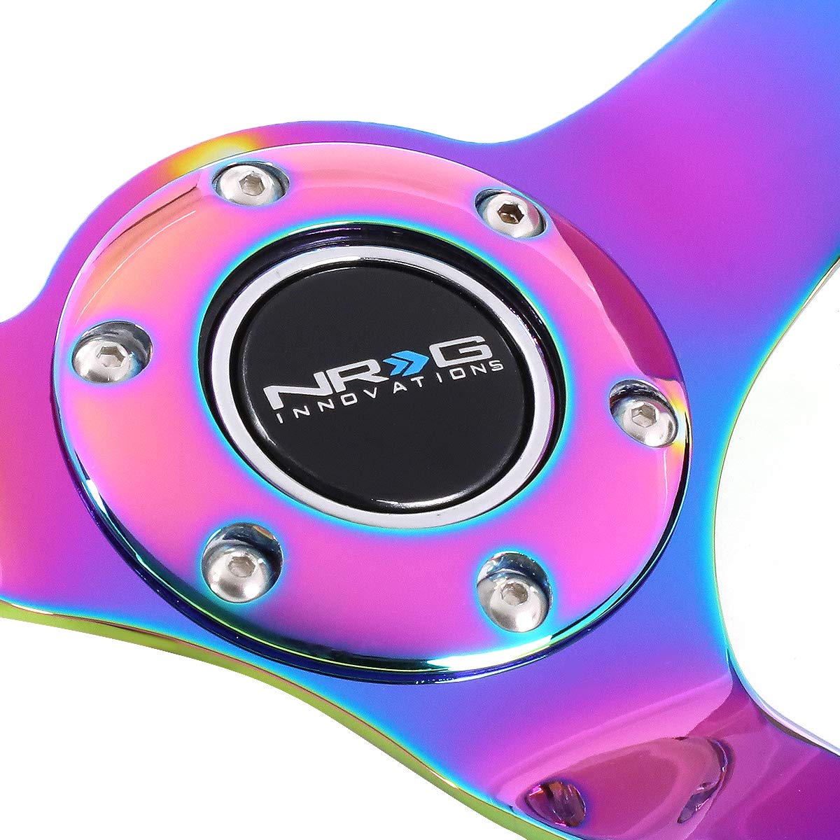 NRG RST-036WT-MC Classic White Wood Grain Steering Wheel - 3