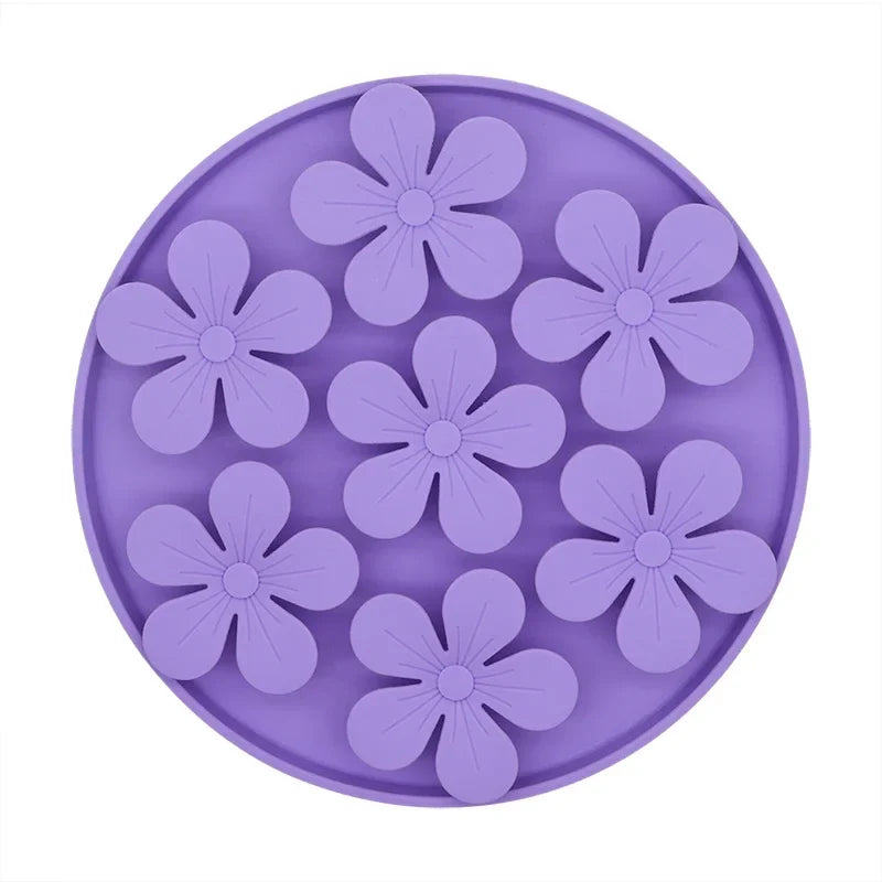 Non-Slip Pet Food Bowl for Dogs & Cats - Anti-Choke Design with Raised Rim - Perfect for Messy Eaters & Travel Use