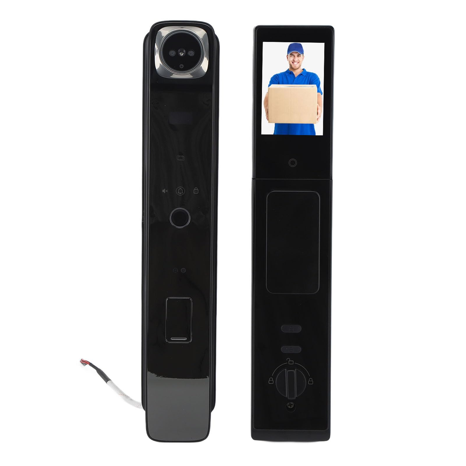 Smart Fingerprint Door Lock - Keyless Entry with Digital Passcode, Face Recognition & Built-in 1080P HD Camera | Secure Biometric Home Security for Front Doors, Apartments & Offices