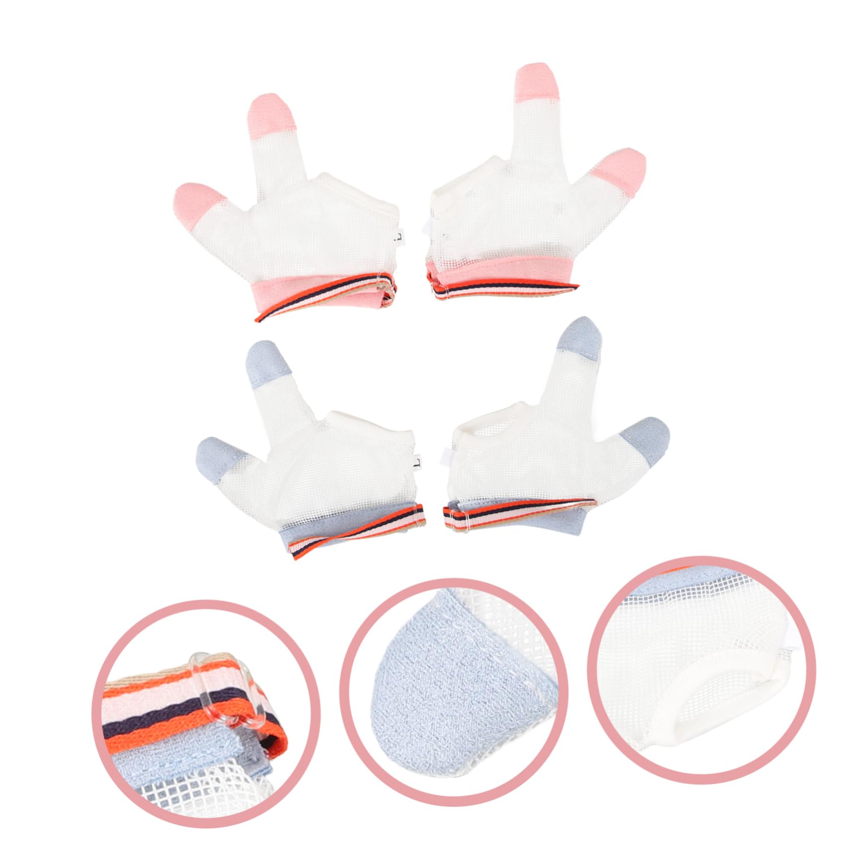 2 Pairs Baby Anti-Scratch Mittens - Soft Thumb Sucking Prevention Gloves for Newborns & Infants | Perfect for Sleep, Playtime & Protecting Delicate Skin