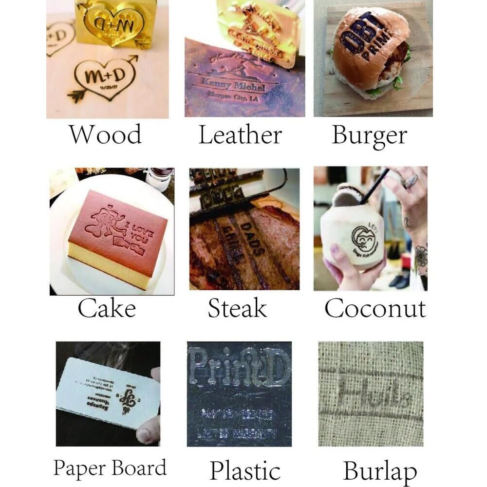 Custom Electric Wood Branding Iron 200W 110V - Personalized Logo Stamp (1