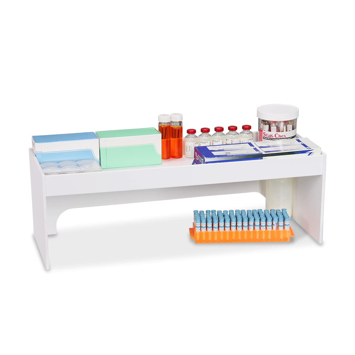 TrippNT 24-Inch Small Step Shelf - Sturdy Metal Utility Shelf for Garage, Kitchen, Bathroom Storage & Organization