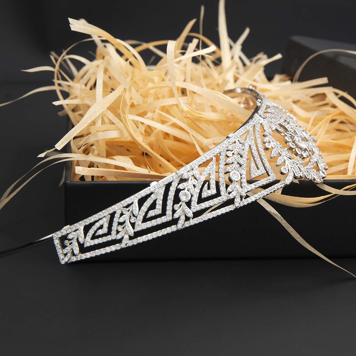 Zirconia Royal Replica Tiara for Bride - Crystal Princess Wedding Headpiece CH10360 | Perfect for Bridal Showers, Weddings & Special Occasions