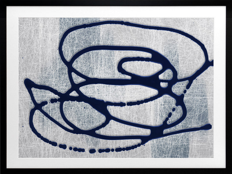 Disparity II Framed Wall Art Print - Modern Abstract Canvas Painting for Living Room, Bedroom & Office Decor