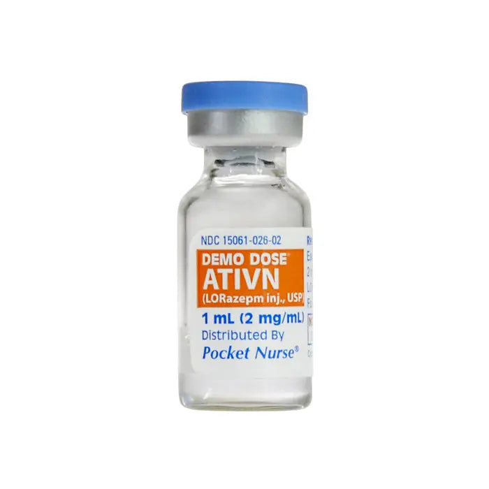 Simulated Lorazepam Pills for Medical Training & Education - Practice Medication for EMT, Nursing & First Aid Scenarios