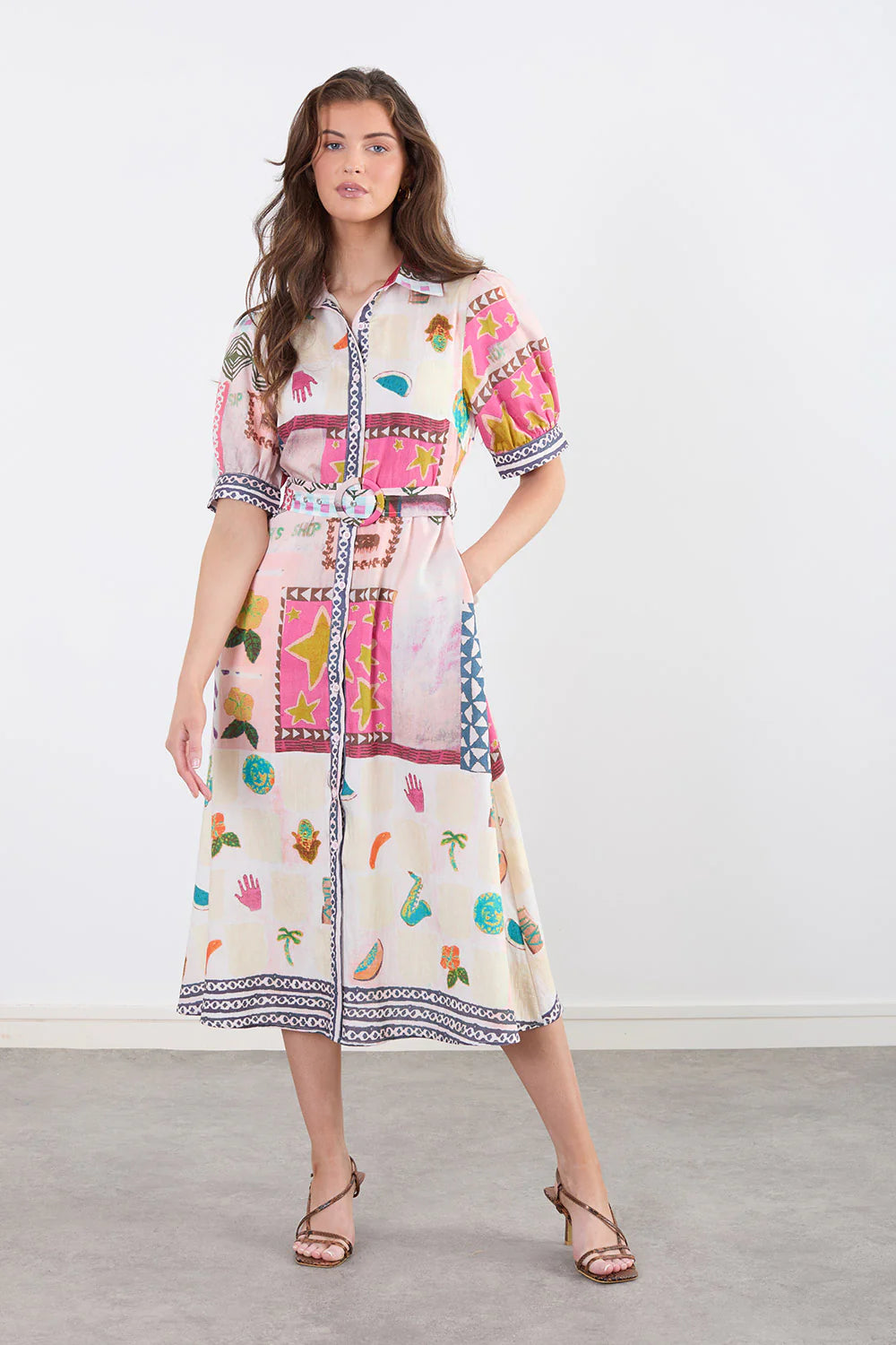 Eliza Women's Pink Shirt Dress - Casual & Office Wear - Perfect for Spring & Summer Outfits
