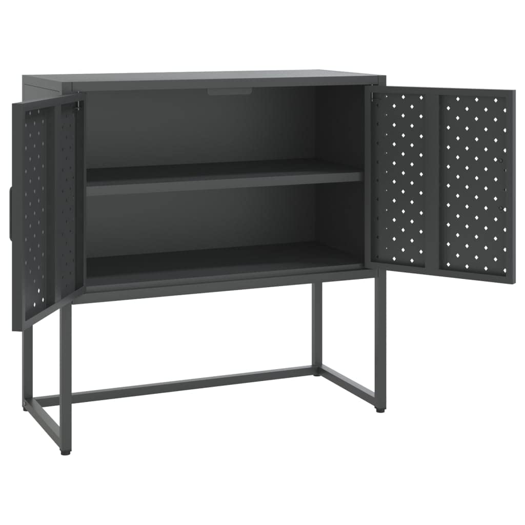 Industrial Style Sideboard Console Table - Storage Cabinet Buffet Cabinet for Living Room Bedroom Office - 29.5