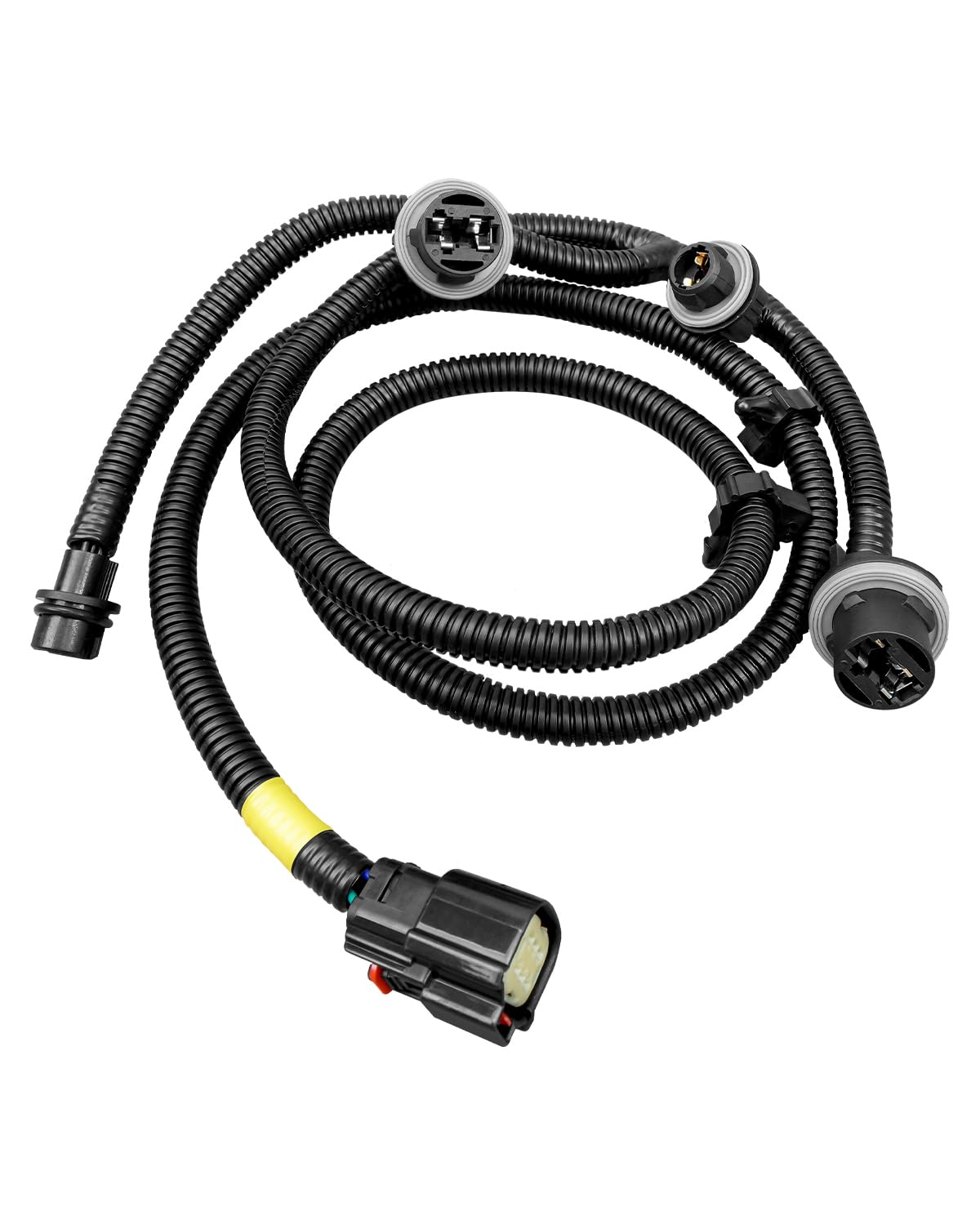 GMC Sierra 1500 2500 3500 2016-2018 Driver Side Tail Light Wiring Harness Replacement - Compatible with OEM Part 23295980, Includes 4 Lamp Holders & 2 Clips - Perfect for DIY Auto Repair & Tail Light Maintenance