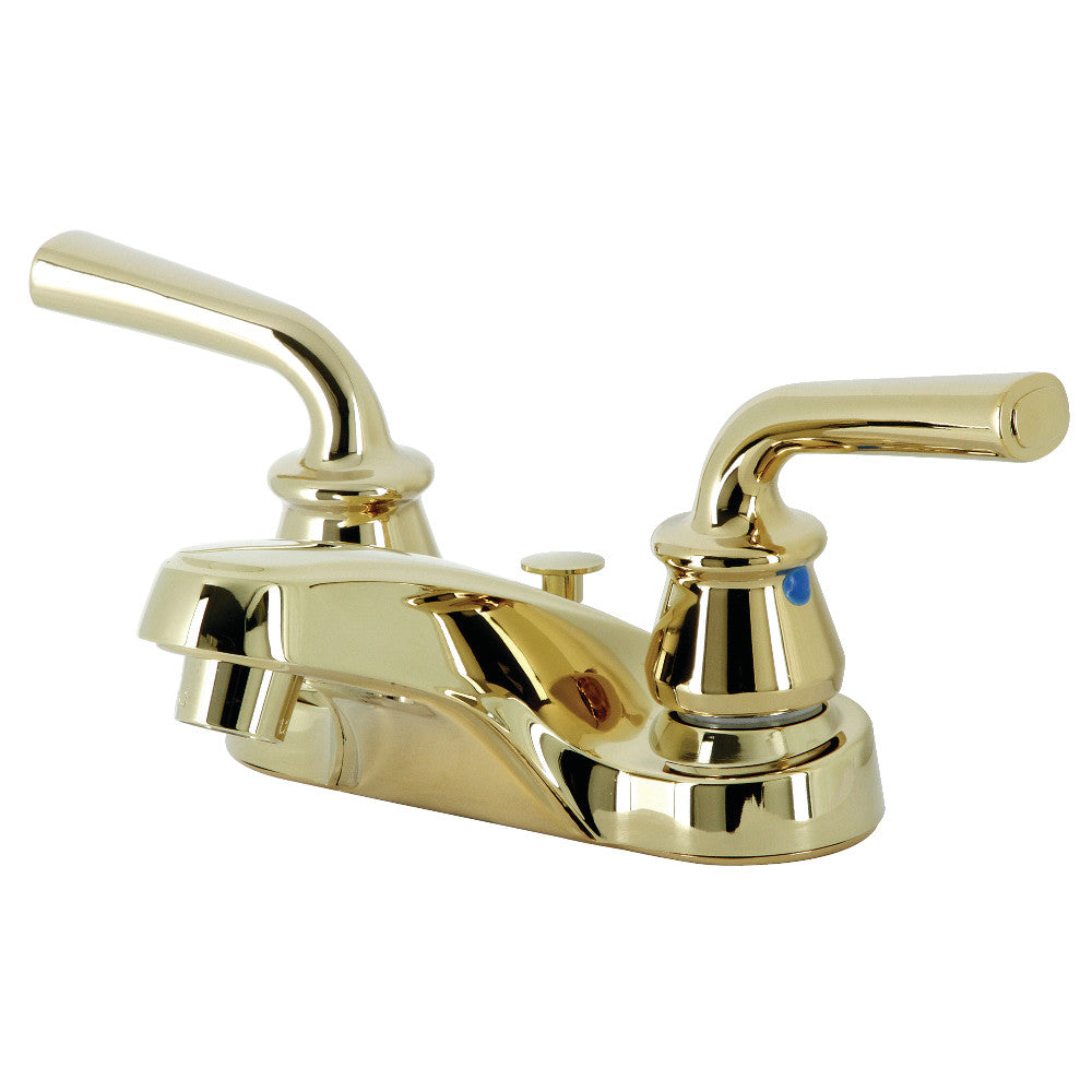 Kingston Brass KB251RXL 4-Inch Centerset Bathroom Faucet with Pop-Up Drain - Vintage Style Bathroom Sink Faucet for Bathroom Vanity, Powder Room, and Guest Bathroom Renovation