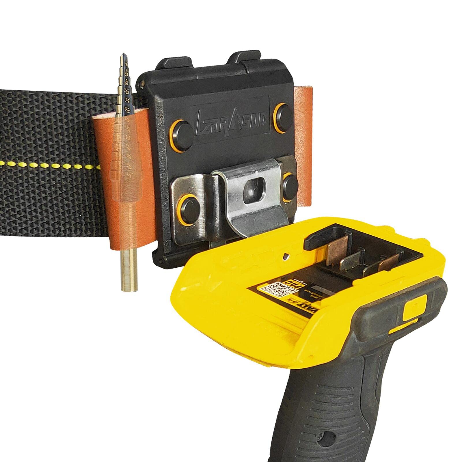 Heavy Duty Tape Measure Holder with Belt Clip - Durable Measuring Tool Holster for Carpenters & Contractors - Secure Tape Measure Pouch (Pack of 1) - Perfect for Construction Sites, DIY Projects & Home Renovations