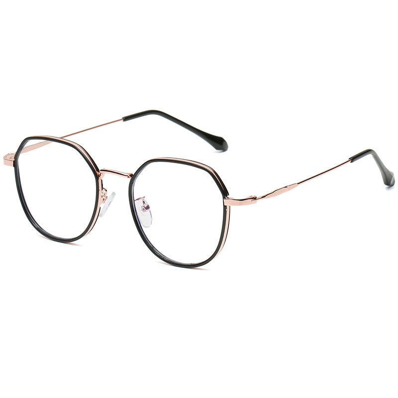 Women's Fashion Metal Frame HD Anti Blue Light Reading Glasses - Stylish & Protective Eyewear for Work, Screen Time & Reading