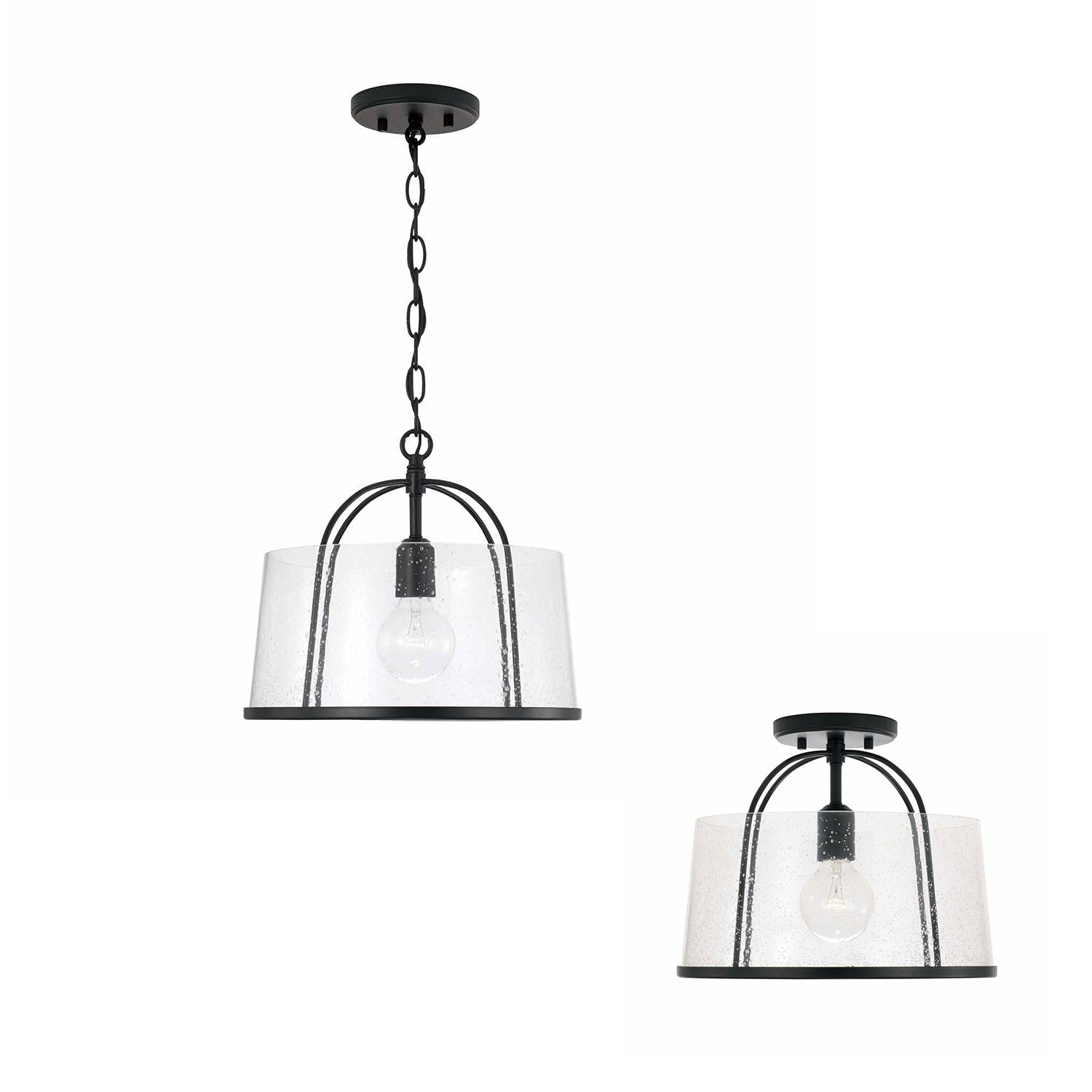 Susie Semi Flush Mount Ceiling Light Fixture - Modern LED Lighting for Bedroom, Hallway & Kitchen | Dimmable & Energy Efficient