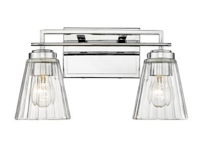 Lyla Vanity 2 Light Bathroom Wall Sconce - Modern LED Vanity Lights for Bathroom Mirror, Perfect for Makeup, Shaving & Grooming