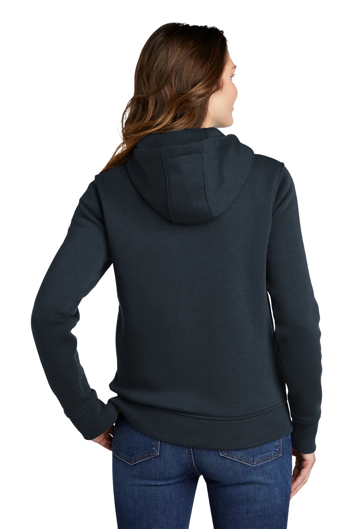 Carhartt Women's Clarksburg Full Zip Custom Hoodie - Navy Blue Fleece Jacket for Outdoor Work & Casual Wear