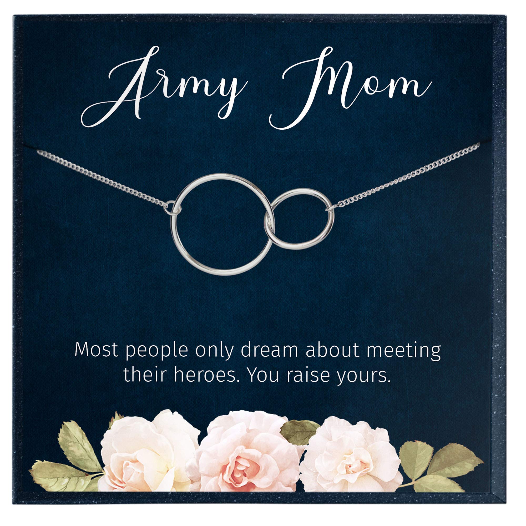 Military Mom Necklace - Personalized Army Mom Gift from Son, Navy Mom Jewelry - Meaningful Present for Military Mothers | Perfect for Deployment, Homecoming & Special Occasions