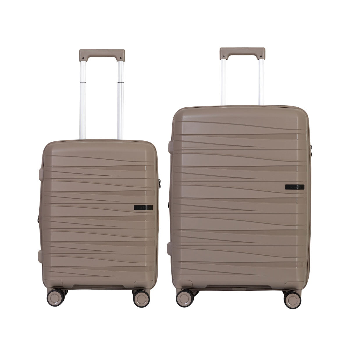Explorer Breeze Anti-Theft Expandable 2-Piece Luggage Set (Carry-On & Medium Checked) - Lightweight Durable Suitcases for Travel, Business Trips & Vacations