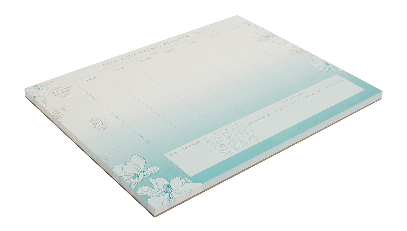Self Care Weekly Planner Notepad - Undated Goal Tracker & Productivity Journal for Women - Perfect for Mental Health, Gratitude & Habit Tracking at Home or Office