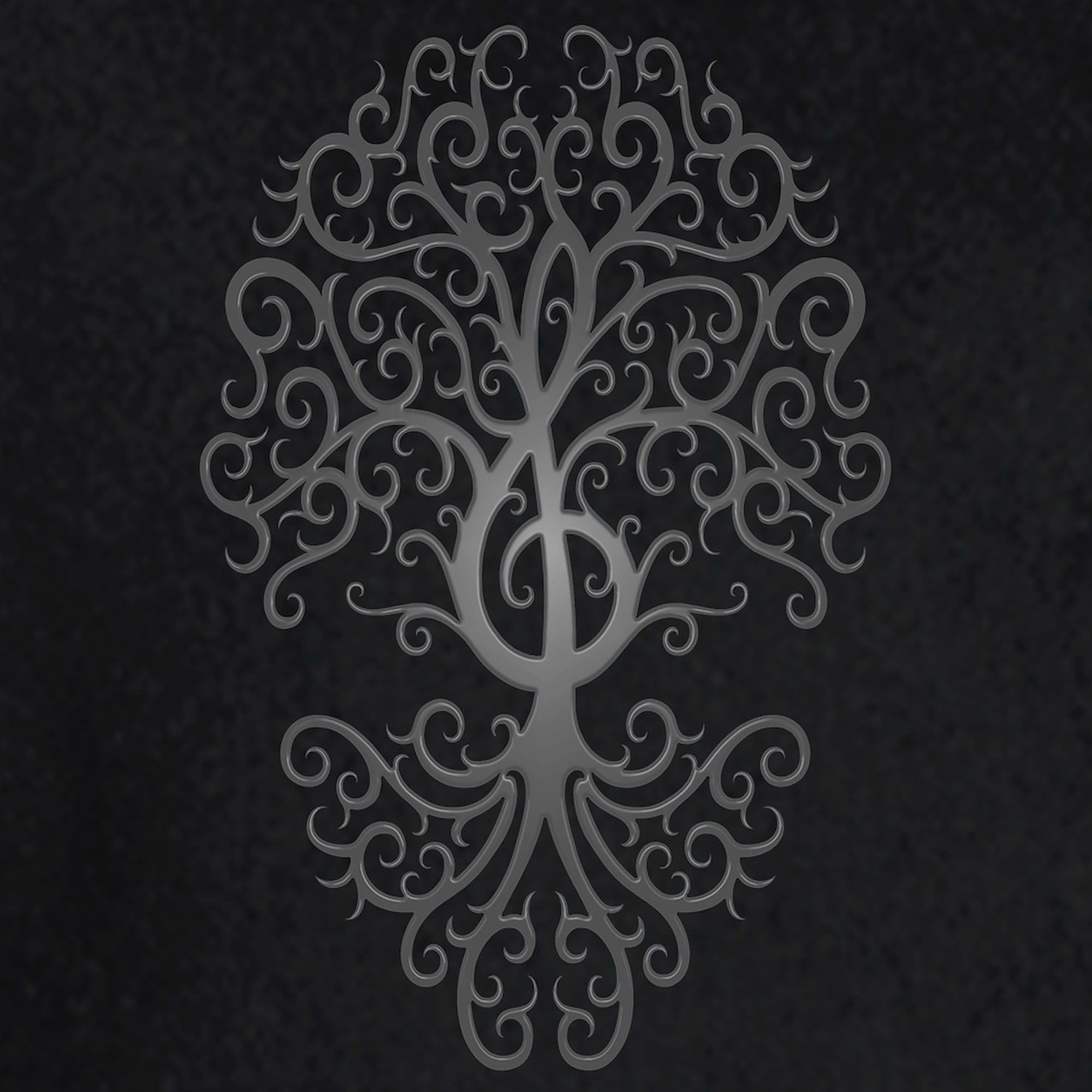 Dark Treble Clef Tree of Life Women's Hooded Sweatshirt - Soft Pullover Hoodie for Music Lovers - Perfect for Concerts, Gifts & Casual Wear