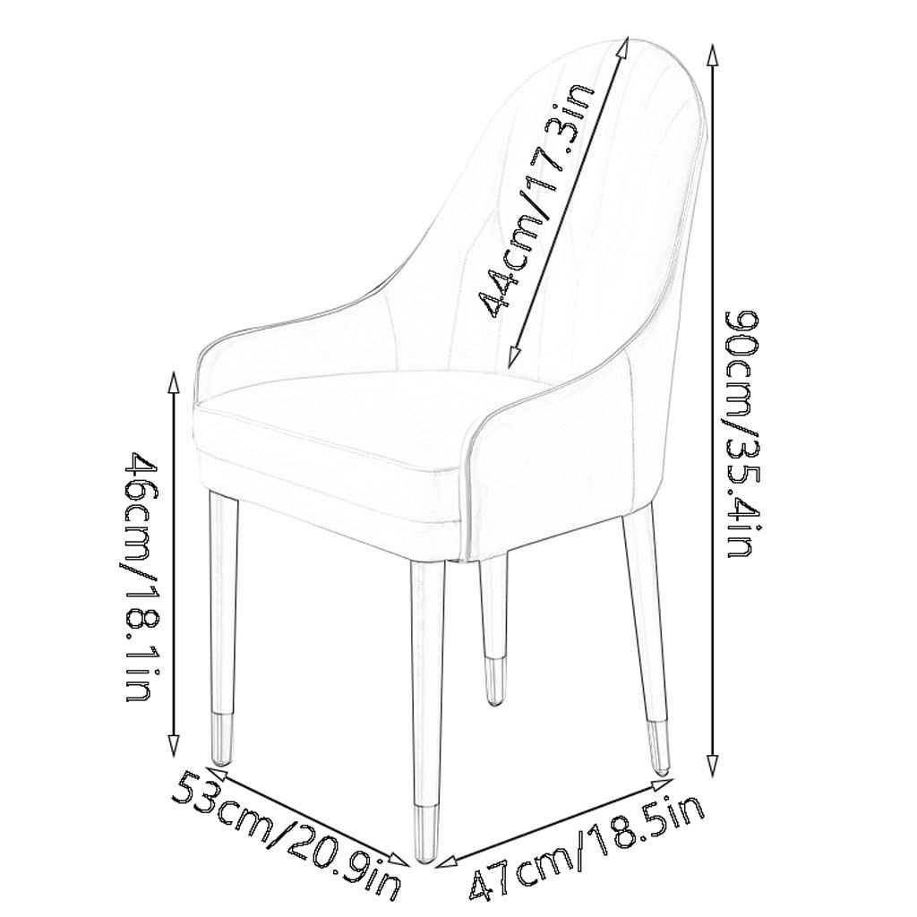 Premium Microfiber Leather Dining Chairs - Soft Padded Seat with Sturdy Beech Wood Legs for Kitchen, Living Room & Bar Counter | Modern Home Decor & Comfortable Seating Solution
