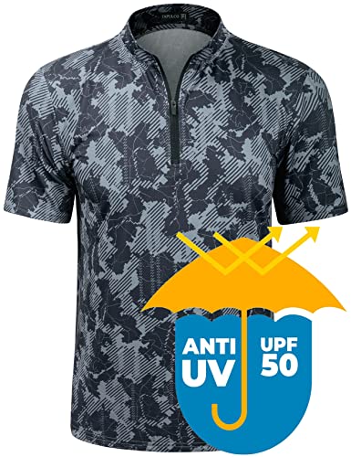 Upf 50 Short Sleeve - Camo Black