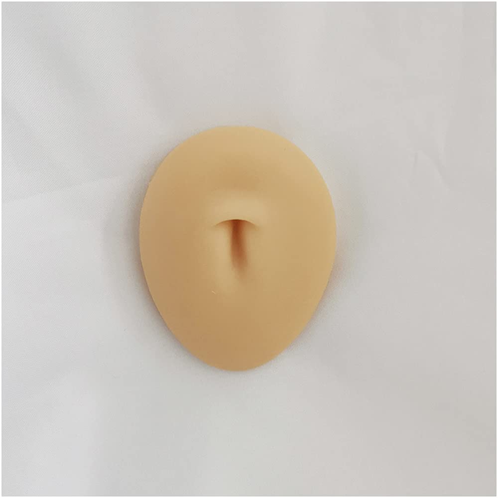 Realistic Silicone Fake Belly Button Model - Soft Simulation Human Body Part for Umbilical Nail Display & Piercing Practice - Perfect for Tattoo Artists, Piercing Studios, Medical Training, and Halloween Costume Props