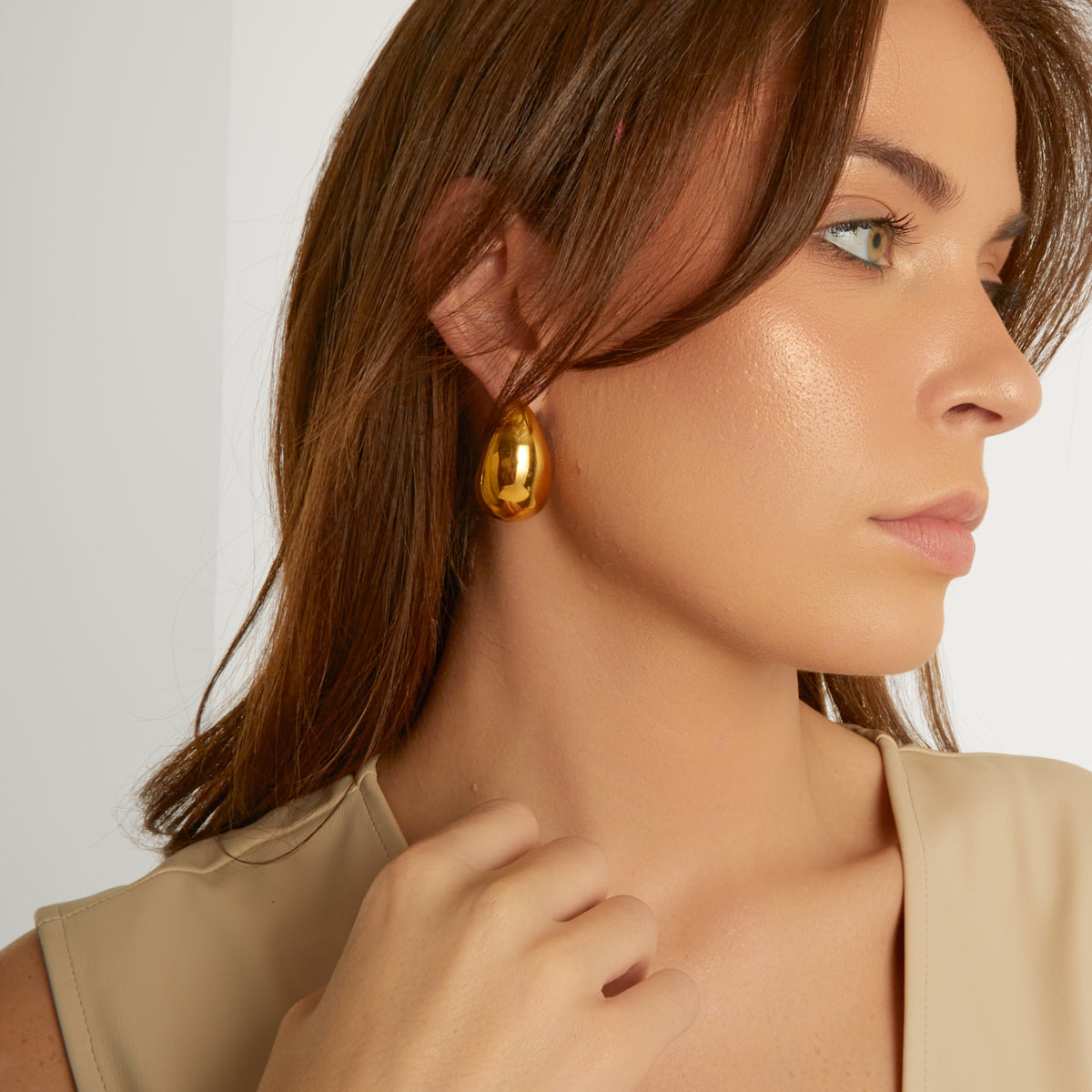 Stylish Olar Earrings for Women - Trendy Gold Hoop Earrings for Everyday Wear | Perfect for Parties, Work & Casual Outfits