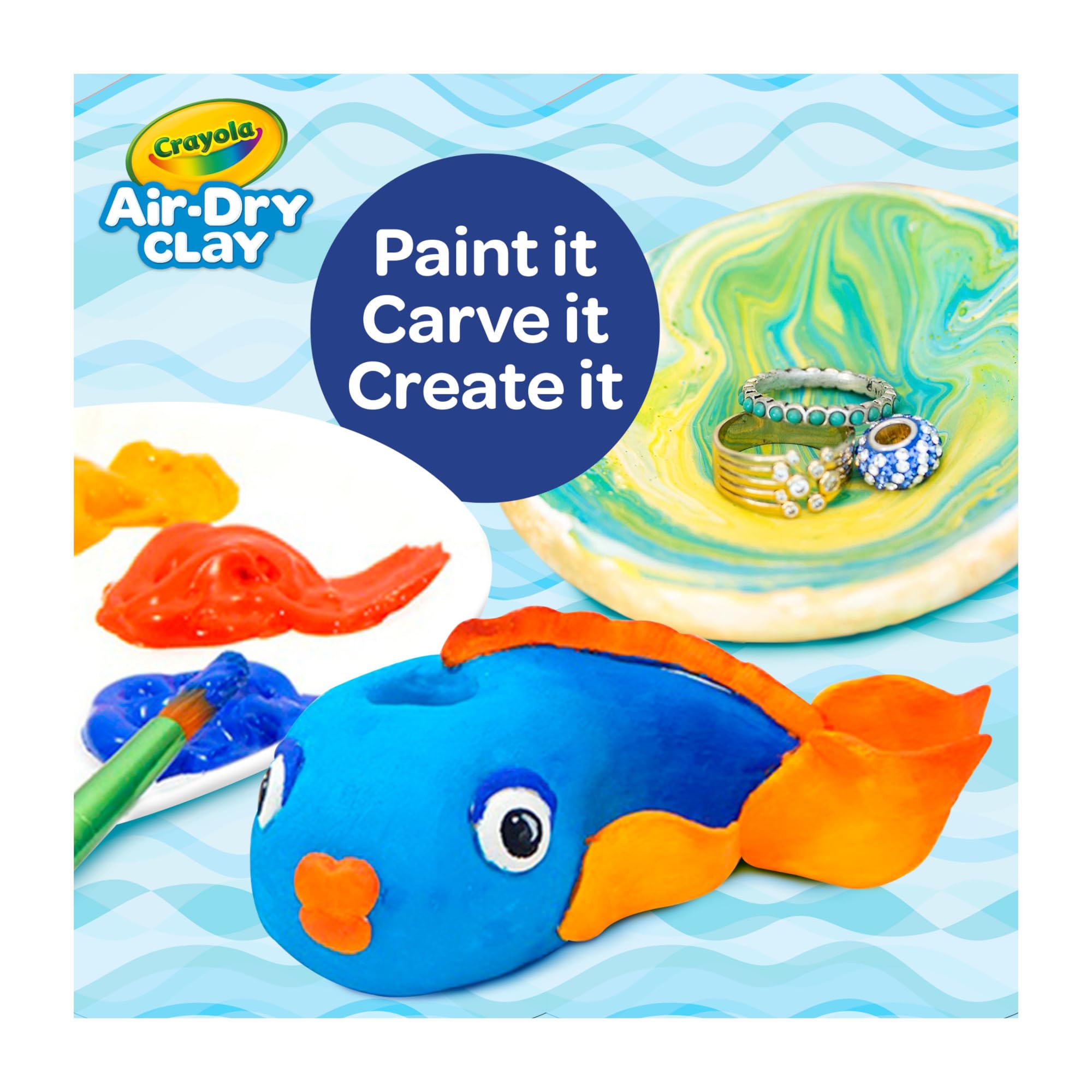 Crayola Air Dry Clay - Non-Toxic Modeling Clay for Kids & Adults - Perfect for DIY Crafts, Sculpting, and Art Projects