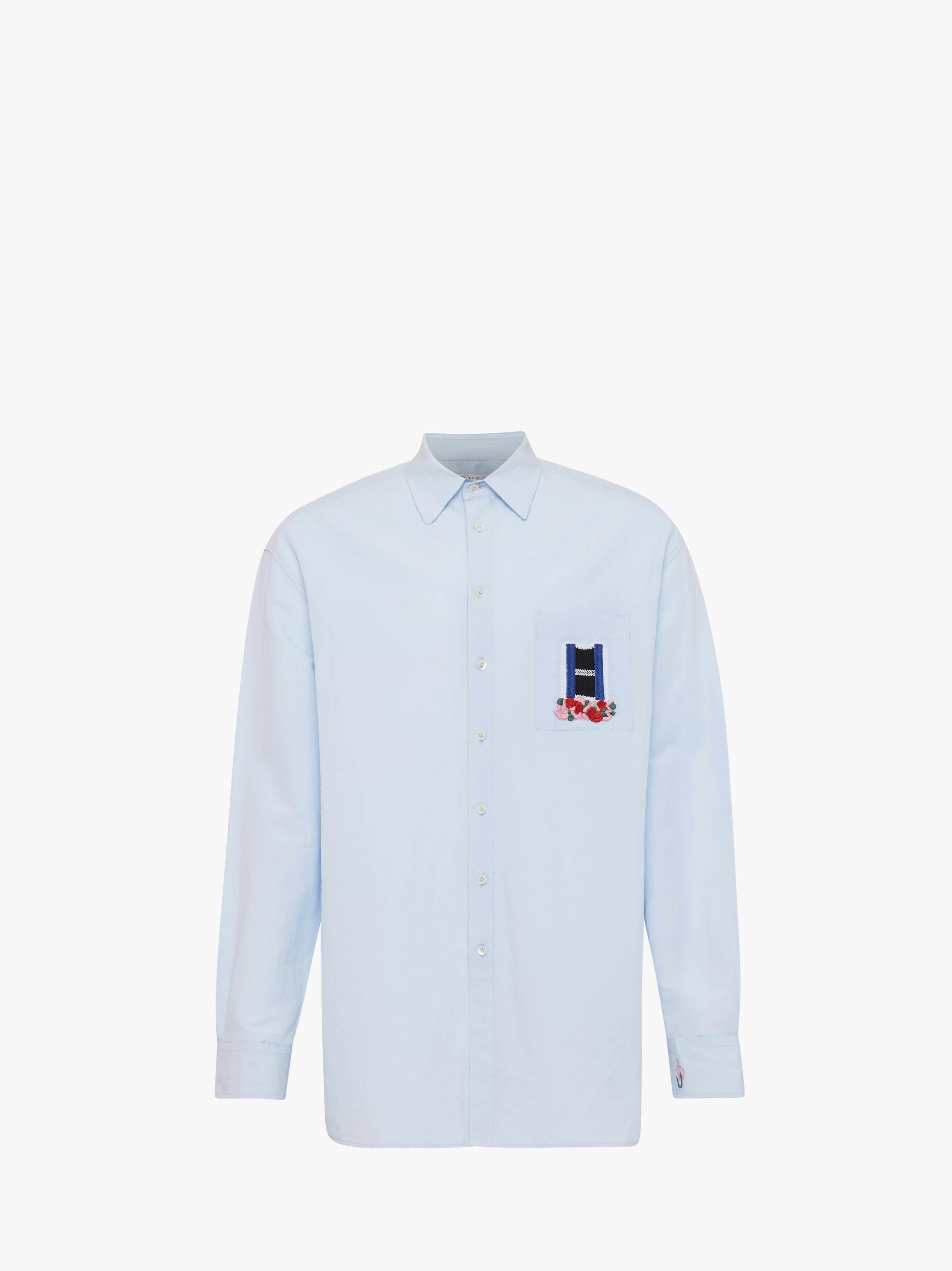 Embroidered Window Design Women's Shirt - Stylish Floral Blouse for Casual Wear, Office & Spring Outfits