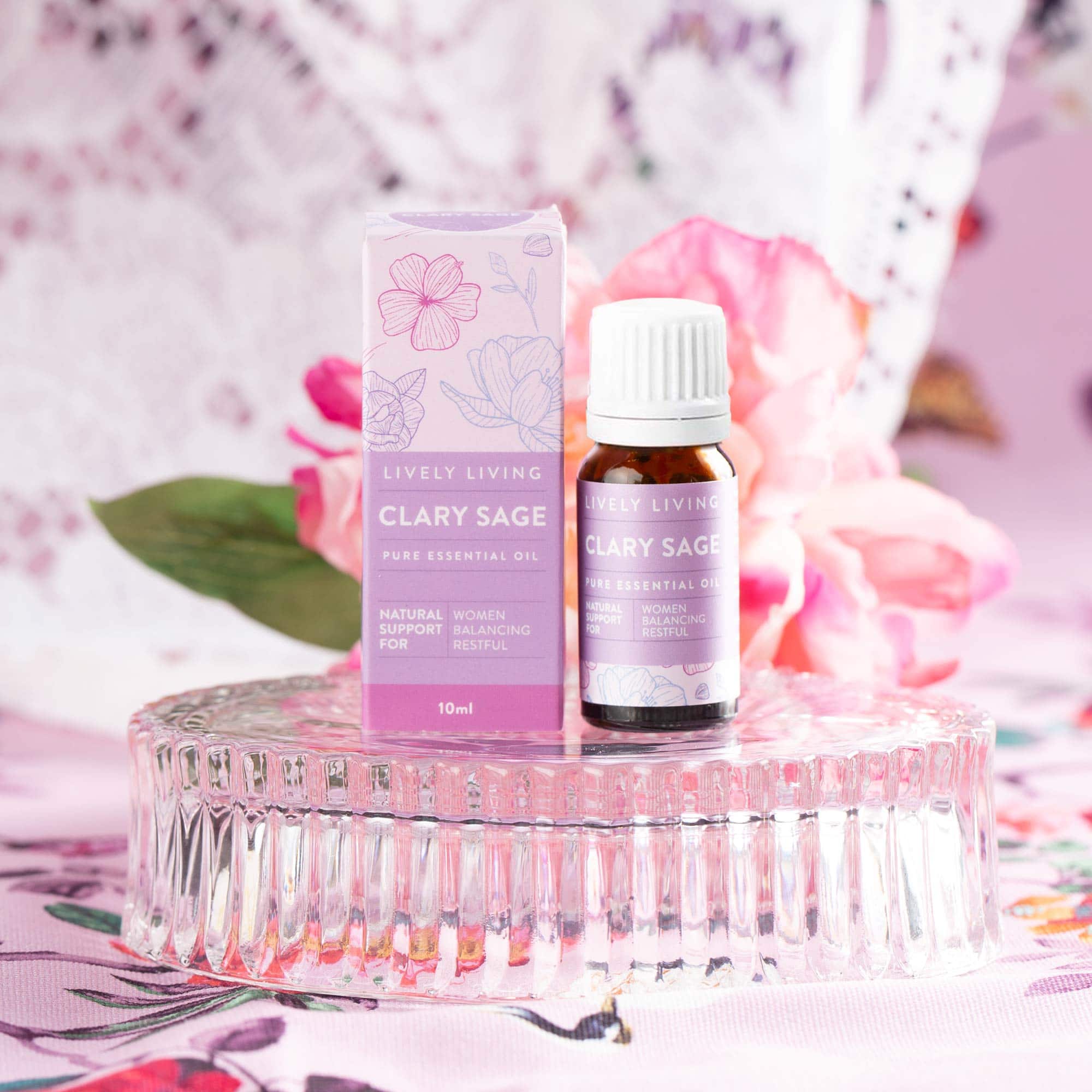 Pure Clary Sage French Essential Oil 10ml - 100% Natural Aromatherapy Oil for Relaxation, Stress Relief & Skin Care - Perfect for Diffusers, Massage & DIY Beauty Products