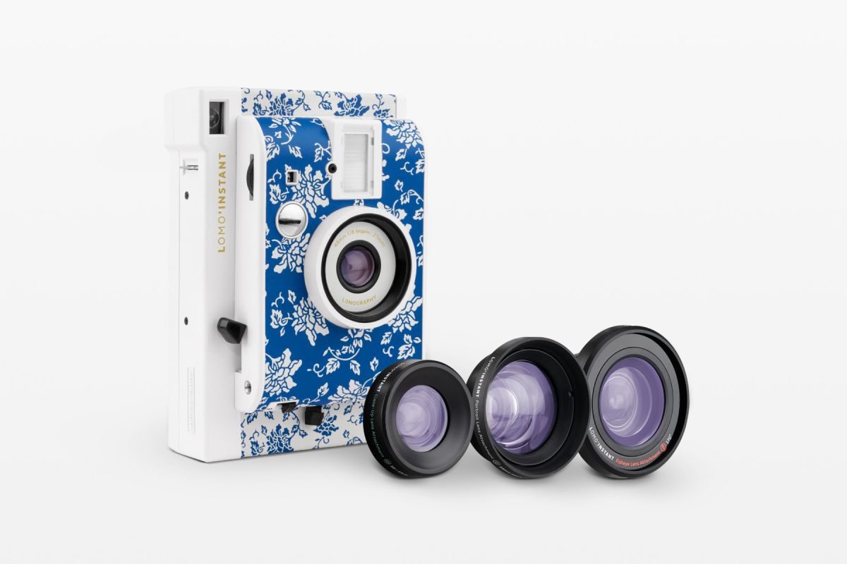 Lomography Lomo'Instant Camera & Lenses Opbeni Edition - Vintage Instant Film Camera with 3 Creative Lenses for Unique Photography | Perfect for Travel, Parties & Artistic Shots