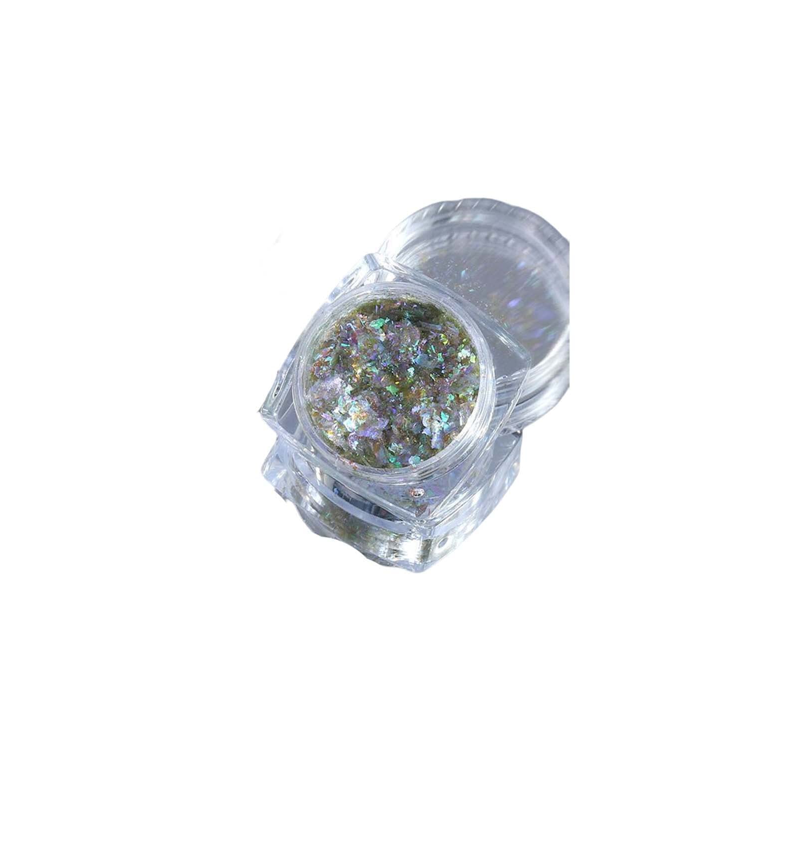 Allayu Superfine Holographic Nail Glitter Powder - Shimmering Cosmetic Glitter for Nails, Eyes & Body Art - Perfect for Festivals, Parties & DIY Crafts (Type 3)