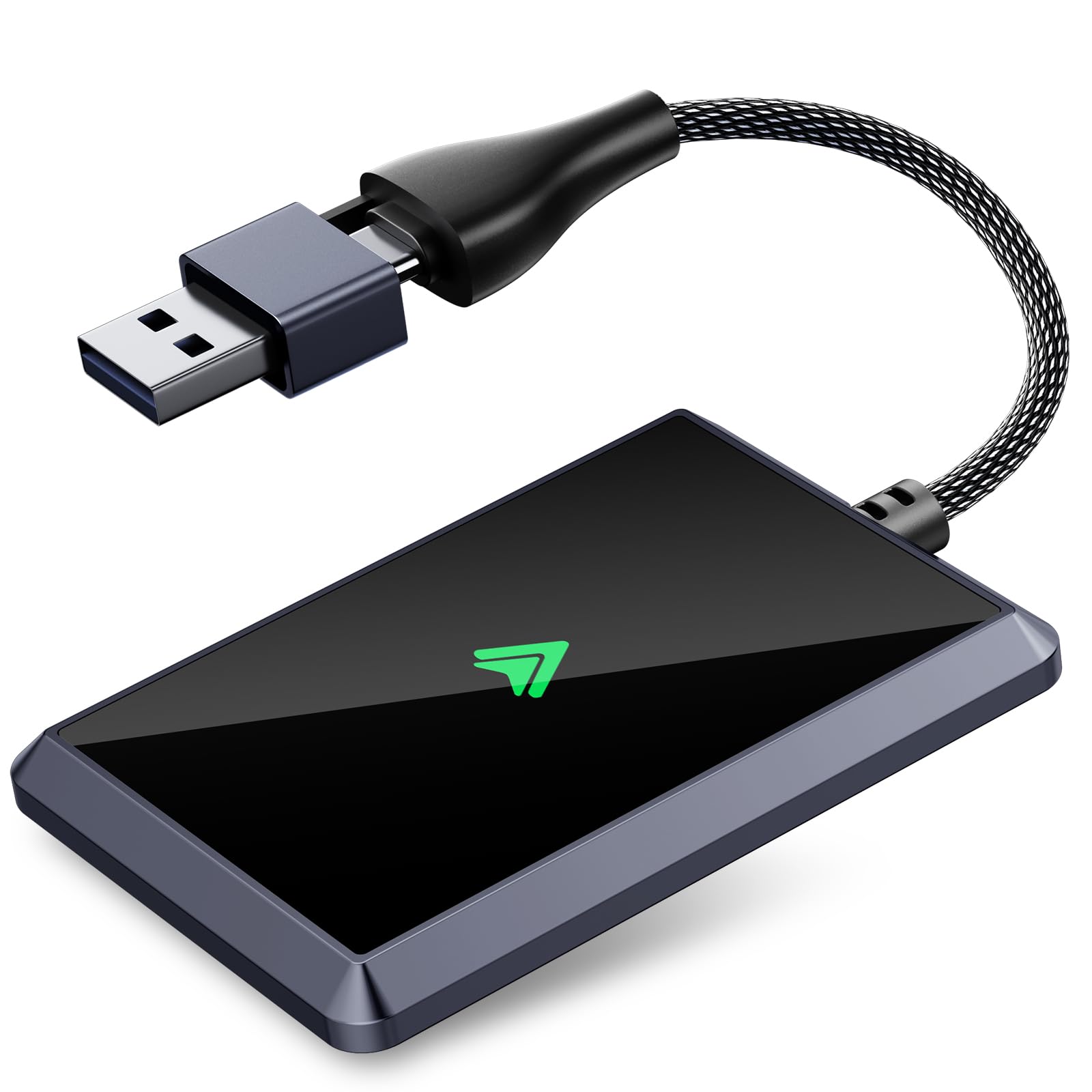 AOGUERBE Wireless Android Auto Adapter - Convert Wired to Wireless CarPlay for Android 11+ & Cars 2017+ | Plug & Play USB Dongle | Seamless Music/Navigation (Gray) - Perfect for Commuting & Road Trips