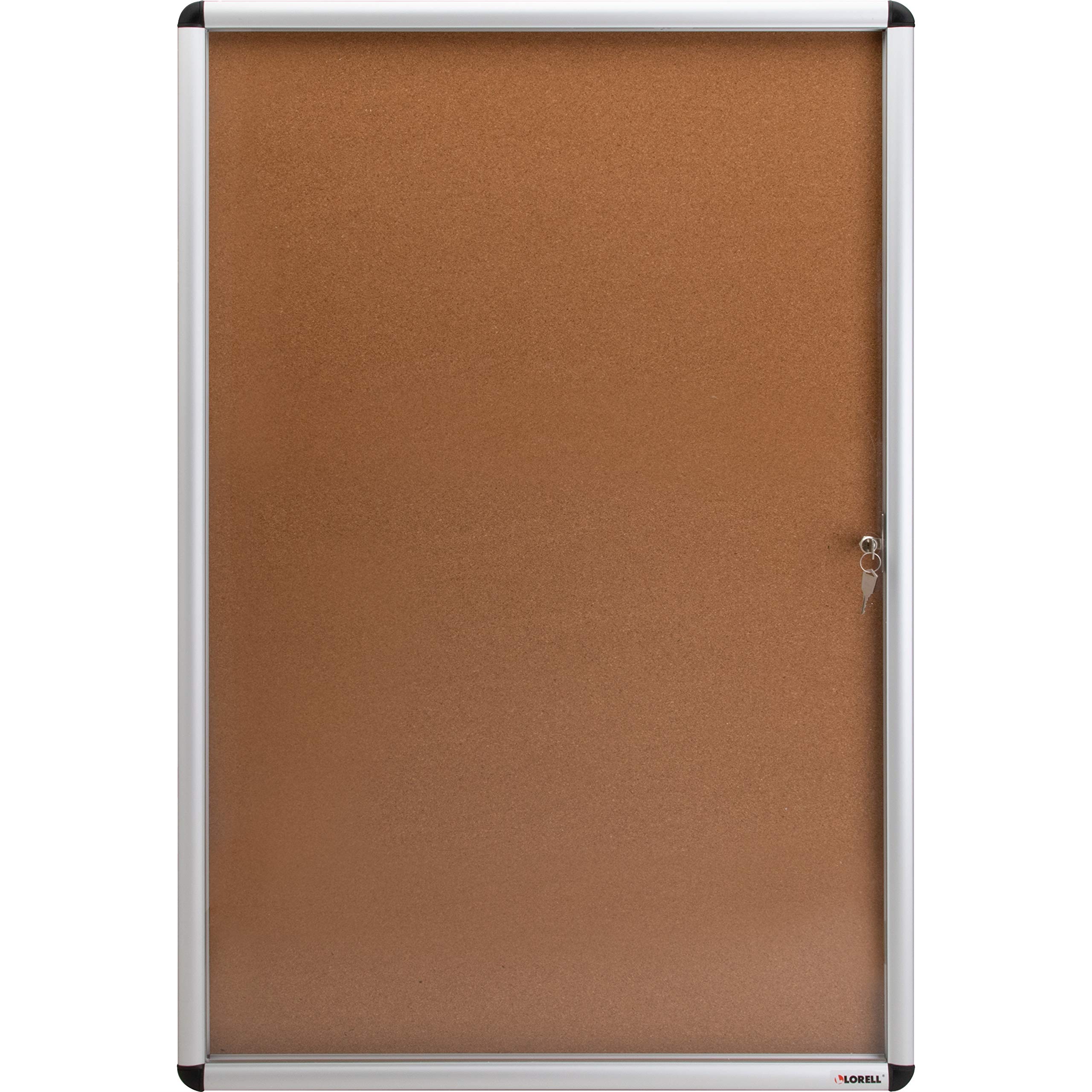 Lorell Enclosed Cork Bulletin Board 36x24 Inches - Perfect for Office, Classroom, or Home Organization & Message Display