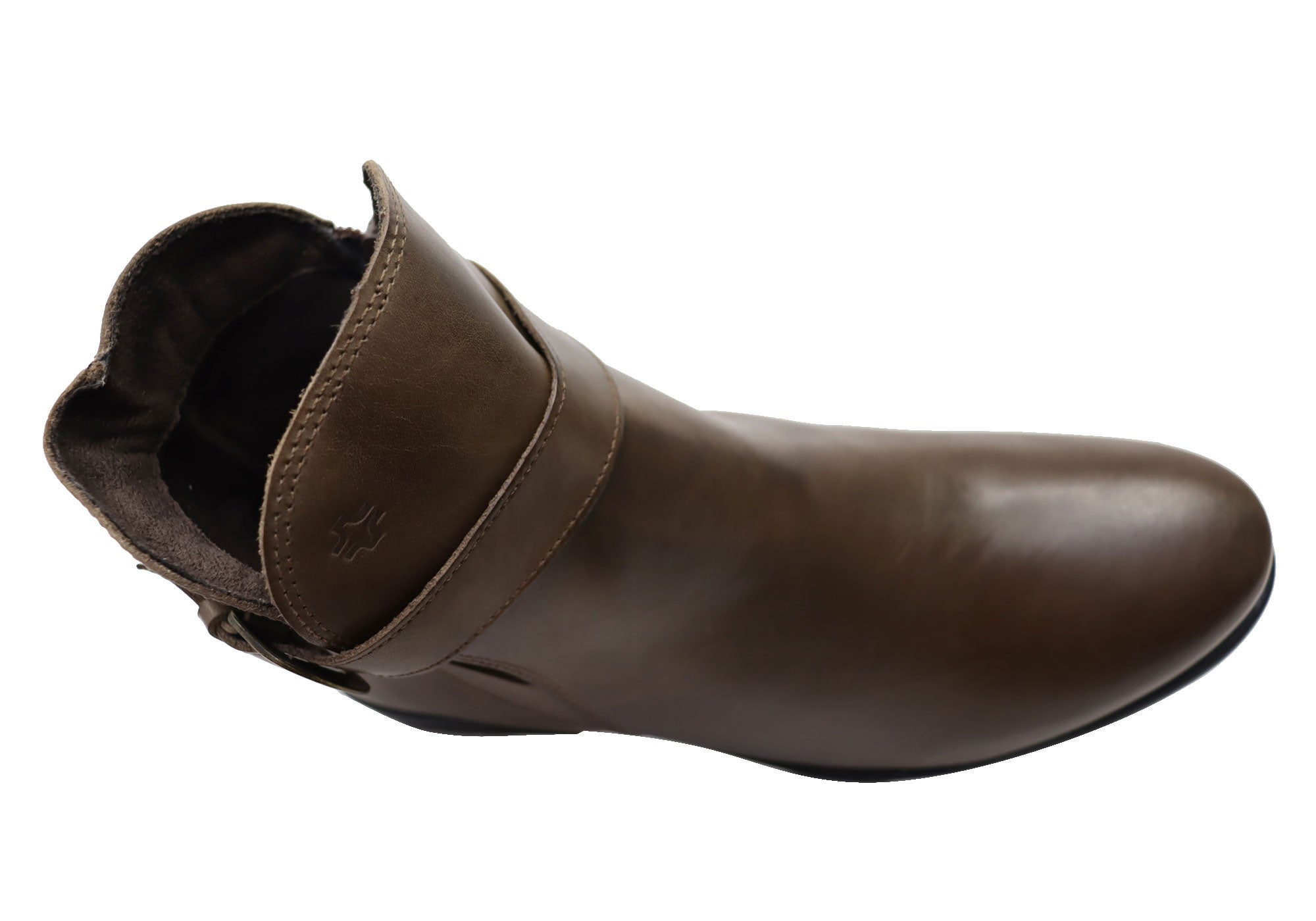 Perlatto Women's Comfortable Leather Ankle Boots - Penny Style Made in Brazil - Perfect for Work, Casual Outfits & Fall Fashion